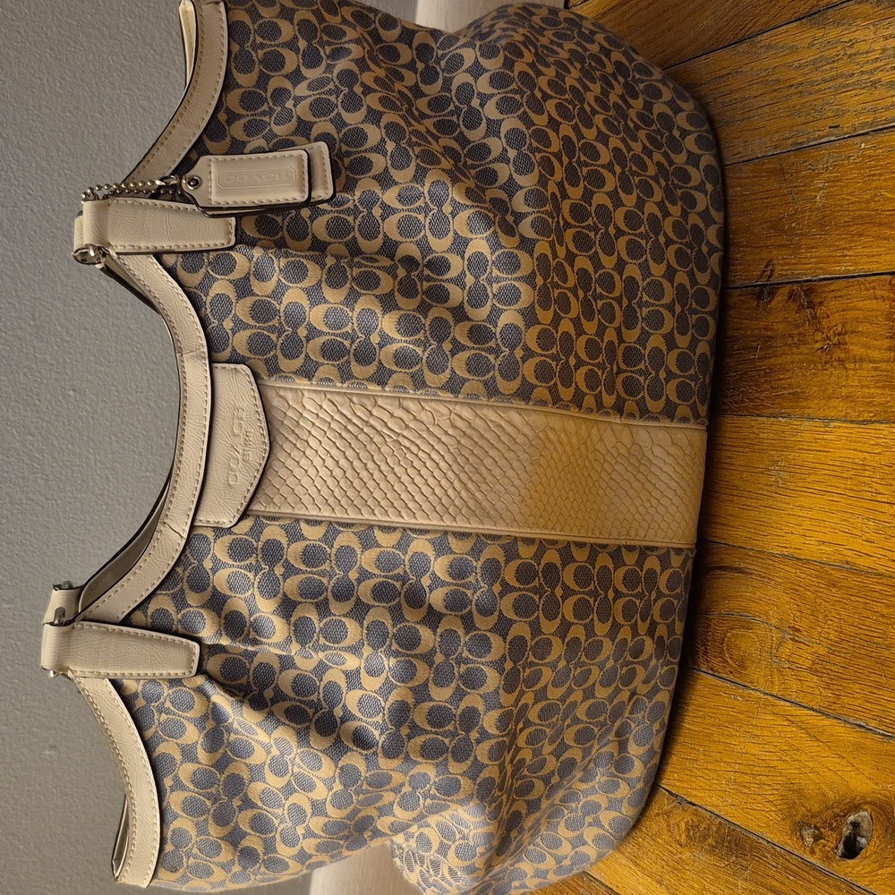 Medium Coach Purse Light Blue